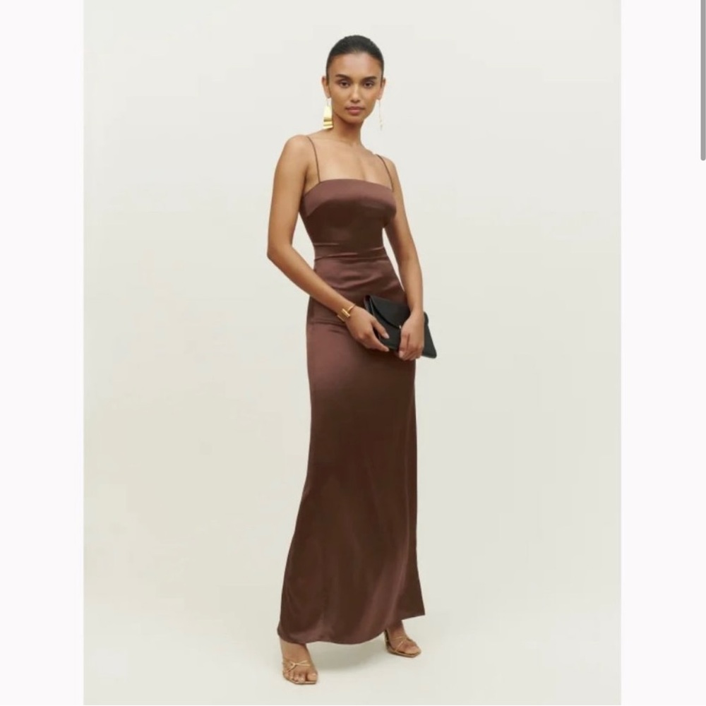 REFORMATION FRANKIE SILK DRESS
